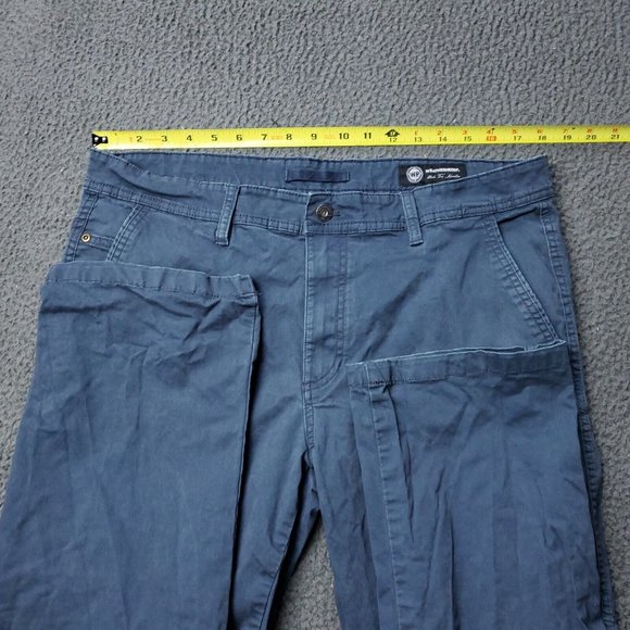 Weatherproof Chino Khaki Pants Blue Mens 36 x29 - Picture 3 of 9